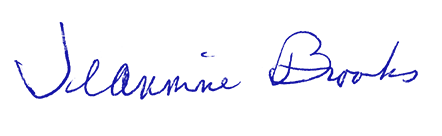 Jeannine Brooks's signature